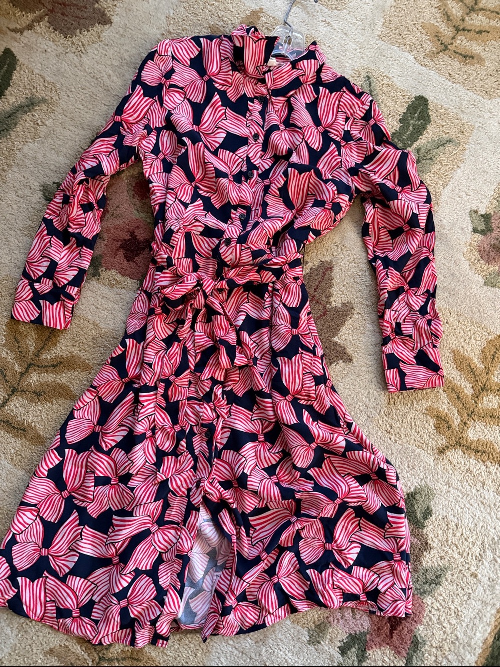 Boden Kate Abstract Midi Shirt Dress size 8P - Picture 11 of 14